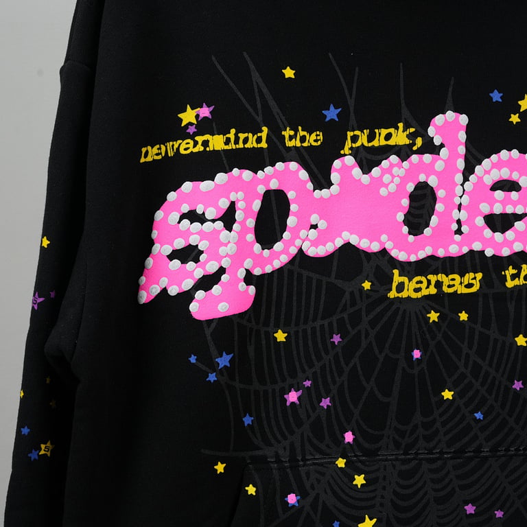 Sp5der P*NK V2 Hoodie Black - 7