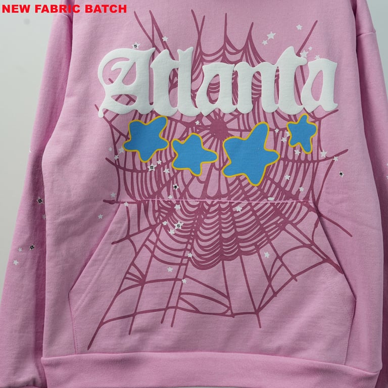 Sp5der Atlanta Hoodie Pink - 13