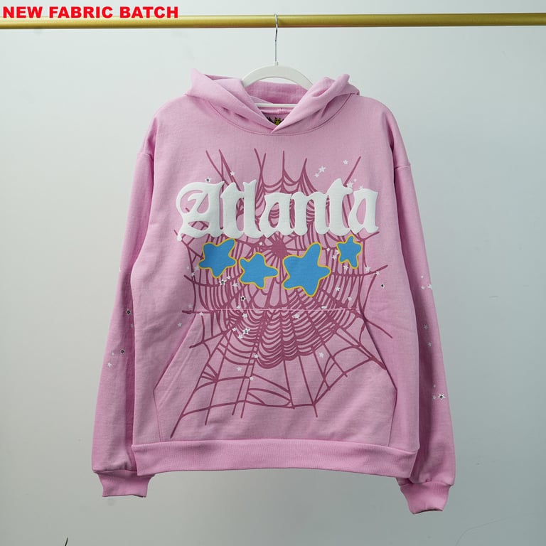 Sp5der Atlanta Hoodie Pink - 14