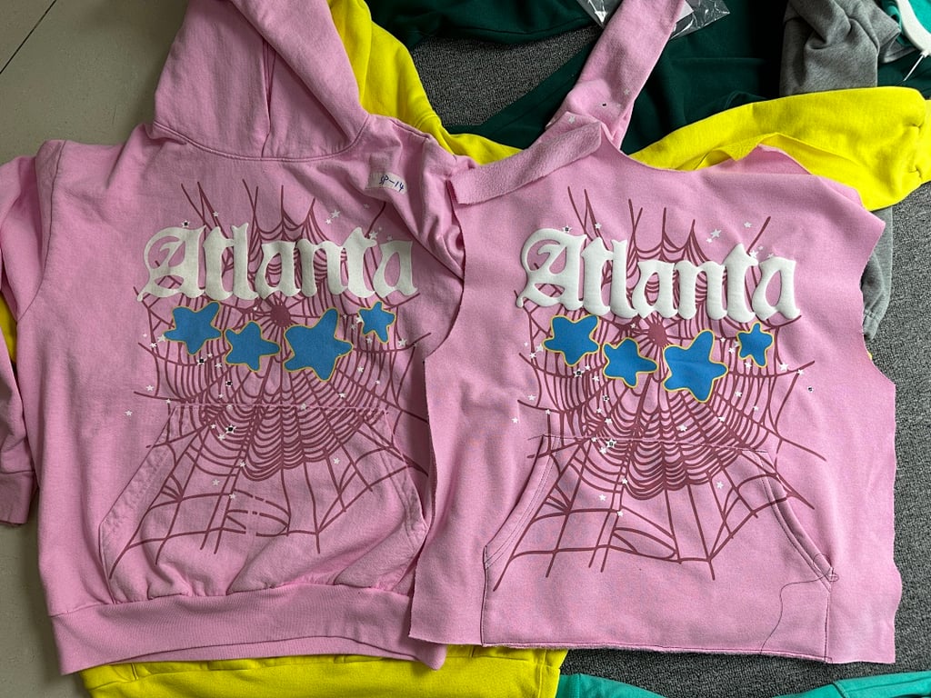 Sp5der Atlanta Hoodie Pink - 45