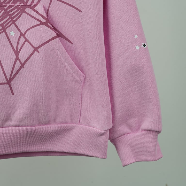 Sp5der Atlanta Hoodie Pink - 63