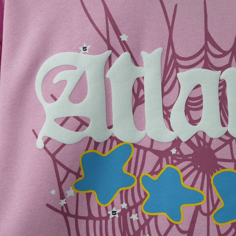 Sp5der Atlanta Hoodie Pink - 66