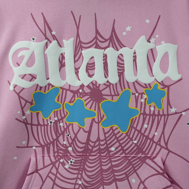 Sp5der Atlanta Hoodie Pink - 68