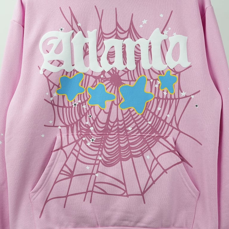 Sp5der Atlanta Hoodie Pink - 69