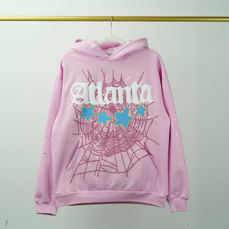 Sp5der Atlanta Hoodie Pink - 70