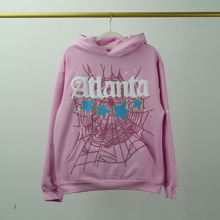 Sp5der Atlanta Hoodie Pink - 72