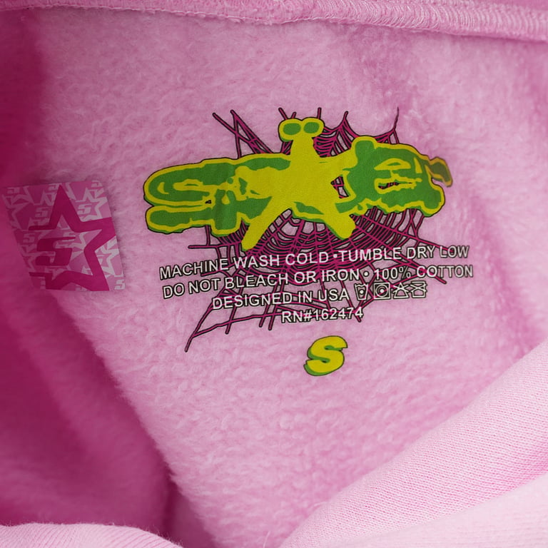 Sp5der Atlanta Hoodie Pink - 74