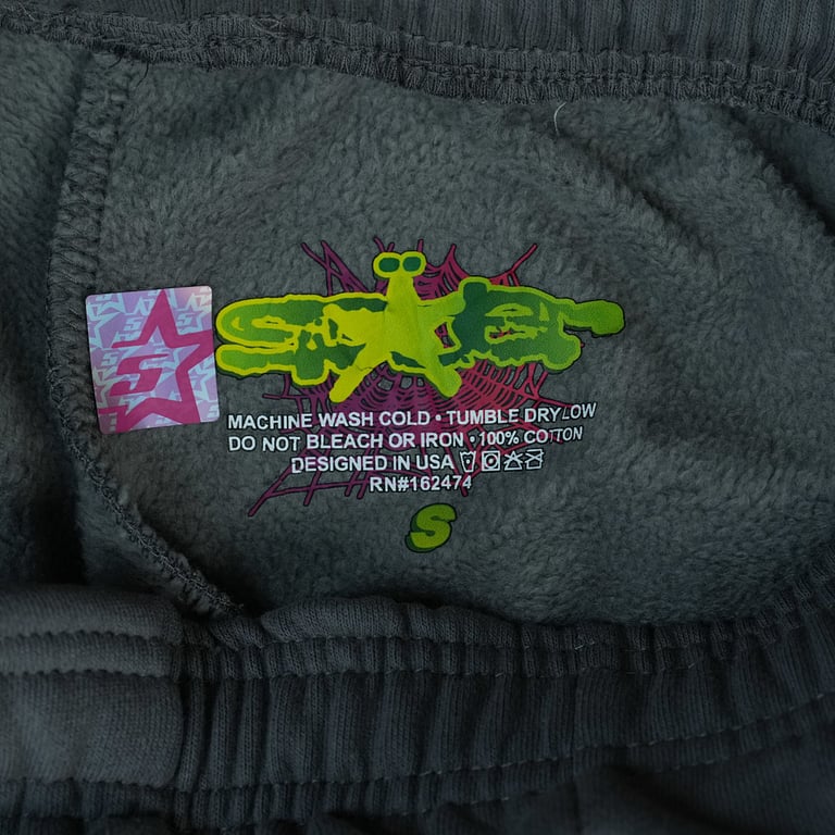 Sp5der Wait Web Sweatpant Slate Grey - 24