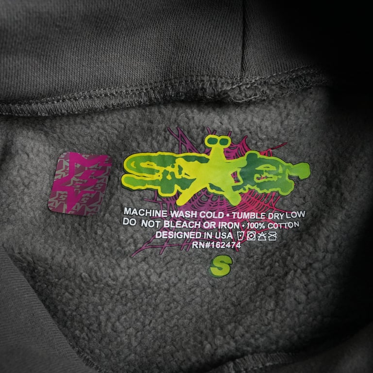 Sp5der Wait Web Hoodie Slate Grey - 2