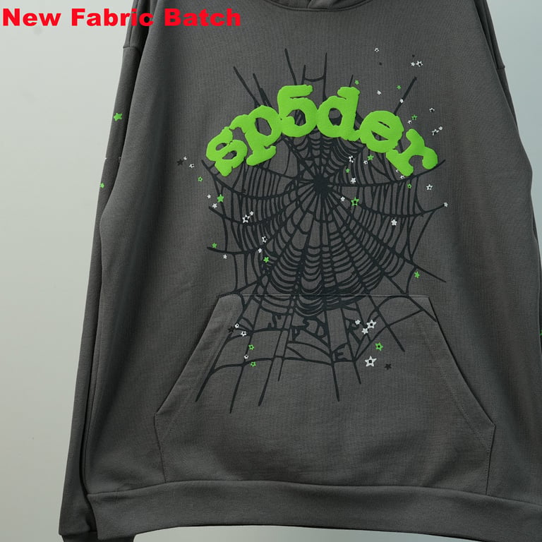 Sp5der Wait Web Hoodie Slate Grey - 12