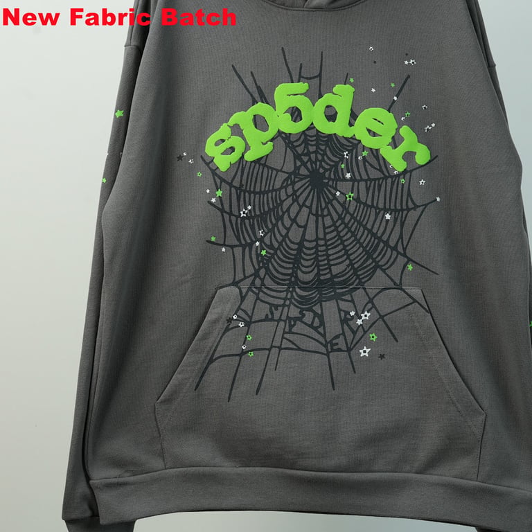 Sp5der Wait Web Hoodie Slate Grey - 13