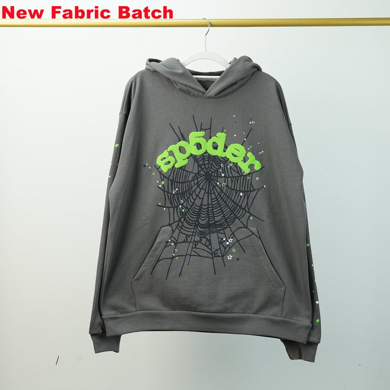 Sp5der Wait Web Hoodie Slate Grey - 14