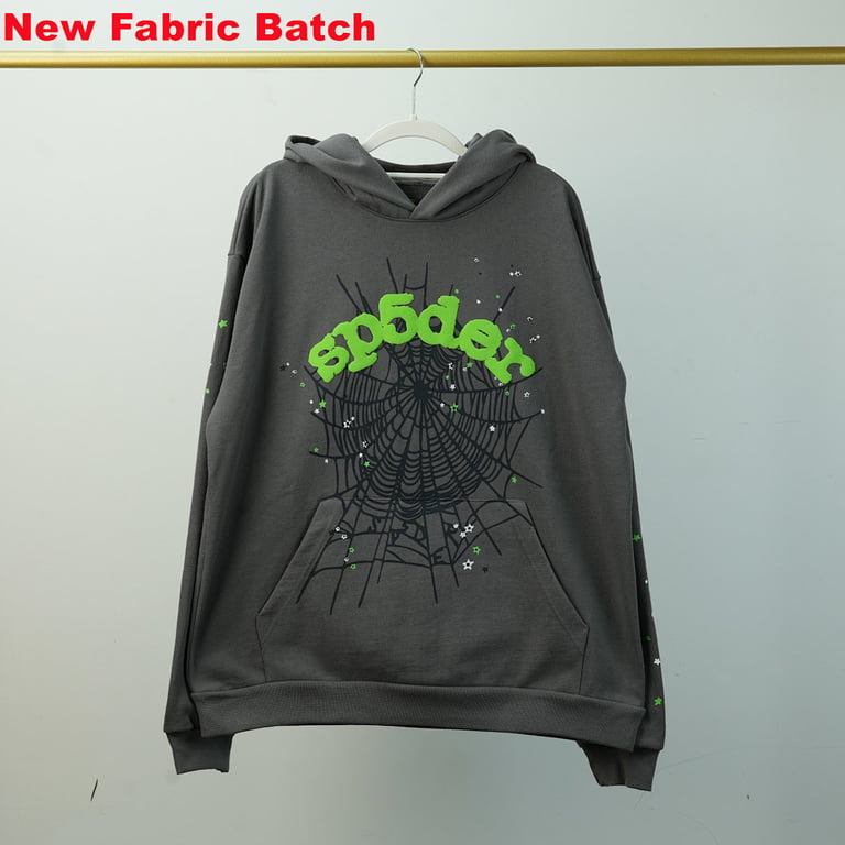 Sp5der Wait Web Hoodie Slate Grey - 15