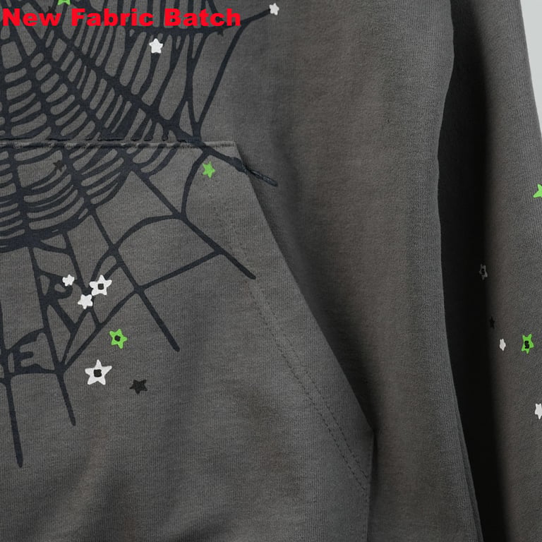 Sp5der Wait Web Hoodie Slate Grey - 31