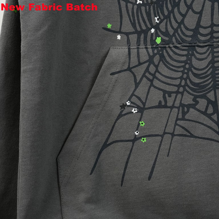 Sp5der Wait Web Hoodie Slate Grey - 32