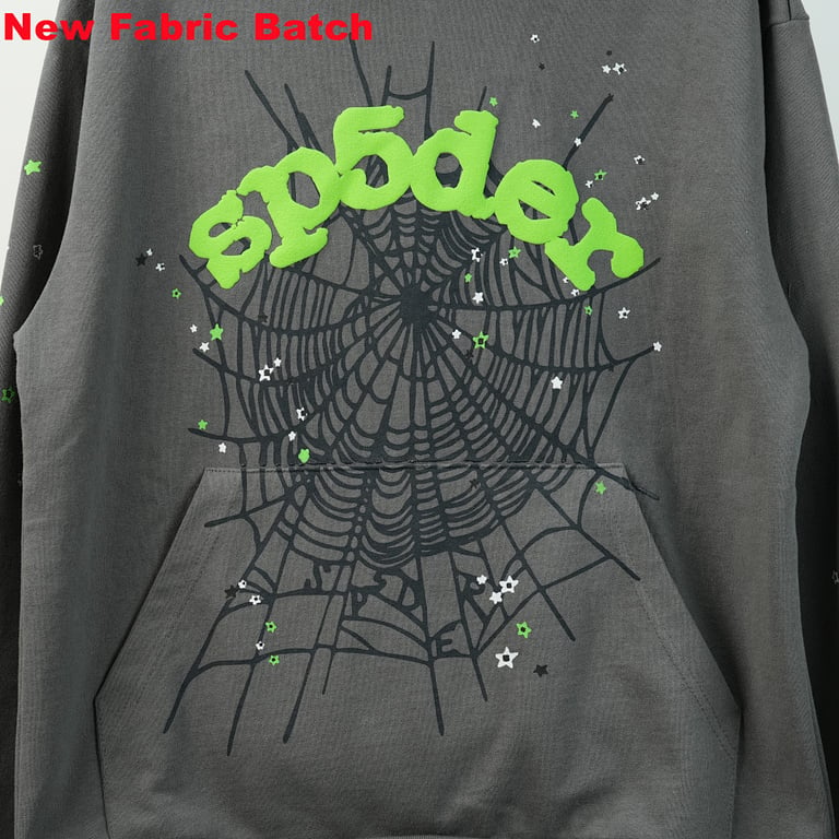 Sp5der Wait Web Hoodie Slate Grey - 33