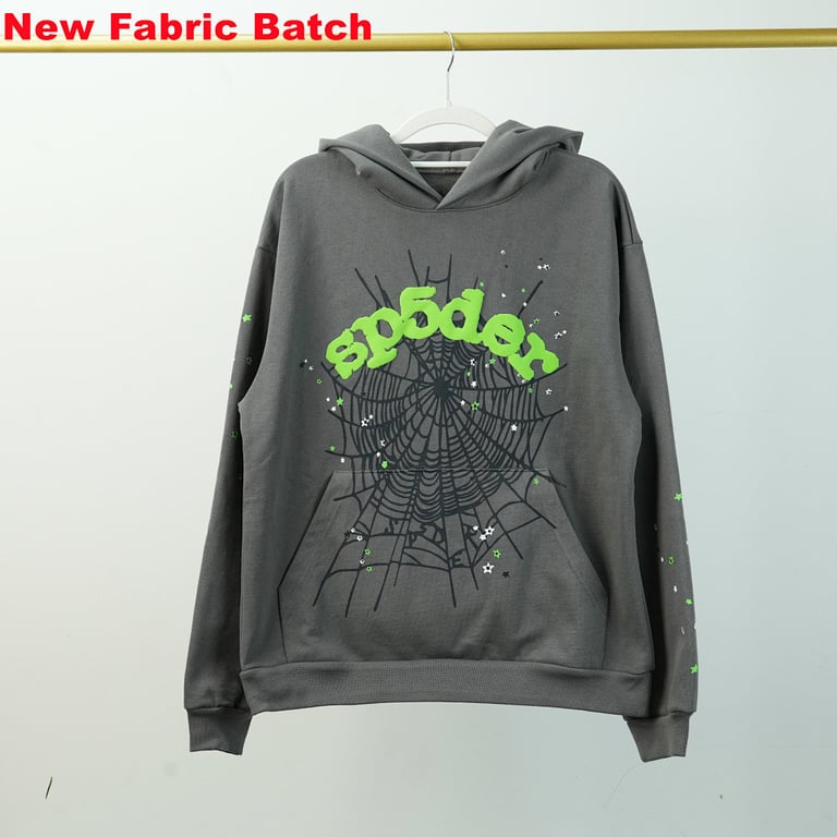 Sp5der Wait Web Hoodie Slate Grey - 36