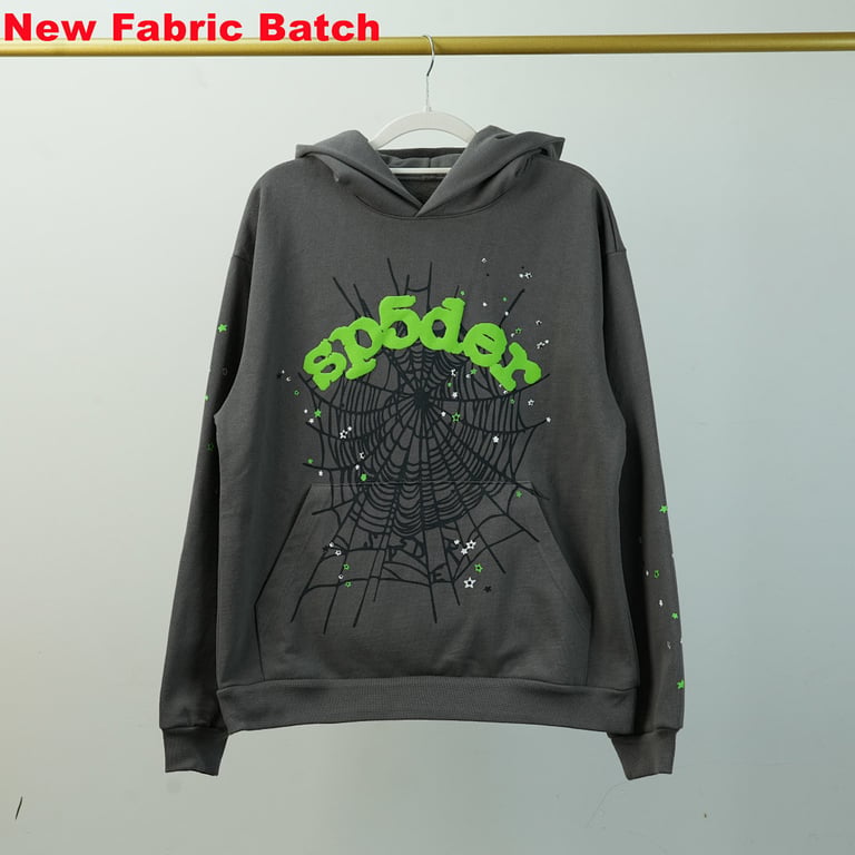Sp5der Wait Web Hoodie Slate Grey - 38