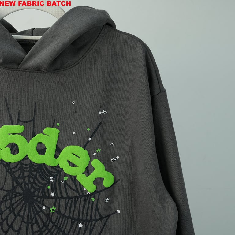 Sp5der Wait Web Hoodie Slate Grey - 5