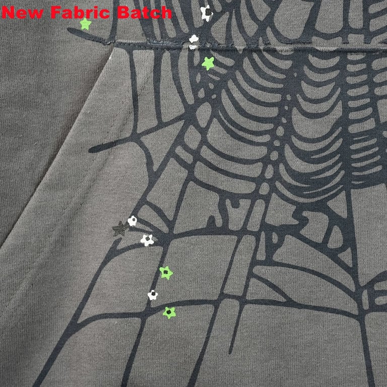Sp5der Wait Web Hoodie Slate Grey - 46