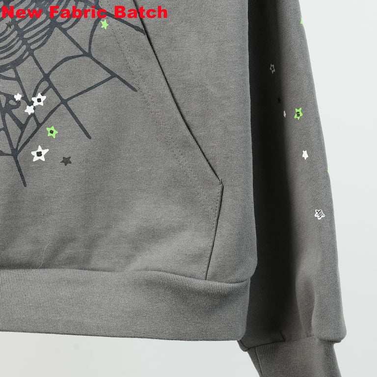 Sp5der Wait Web Hoodie Slate Grey - 55