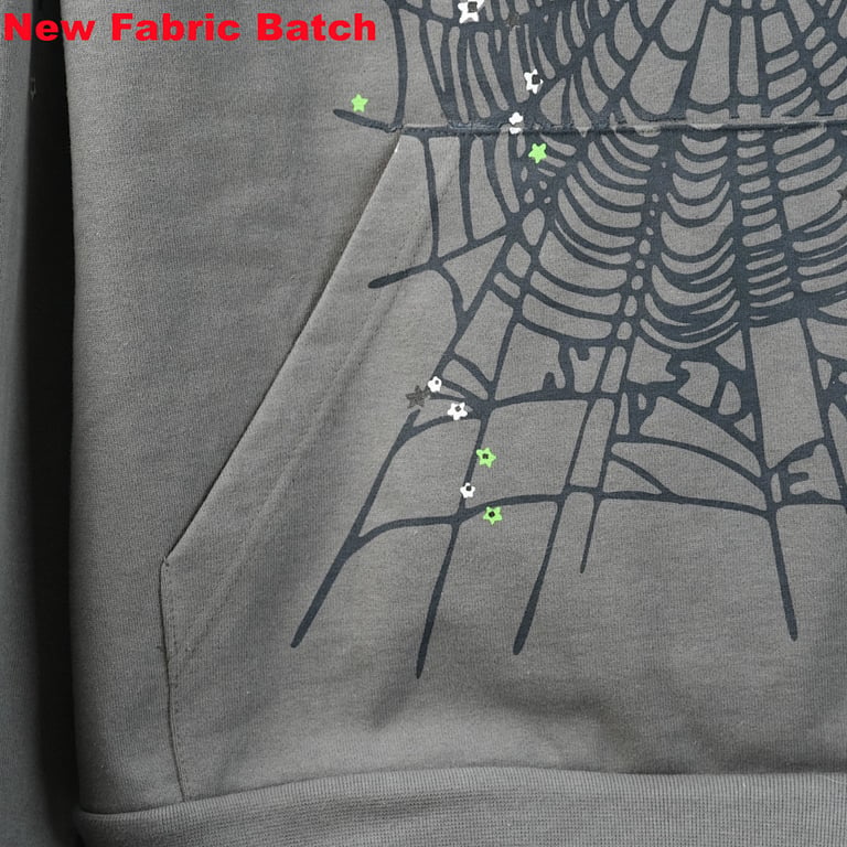 Sp5der Wait Web Hoodie Slate Grey - 56