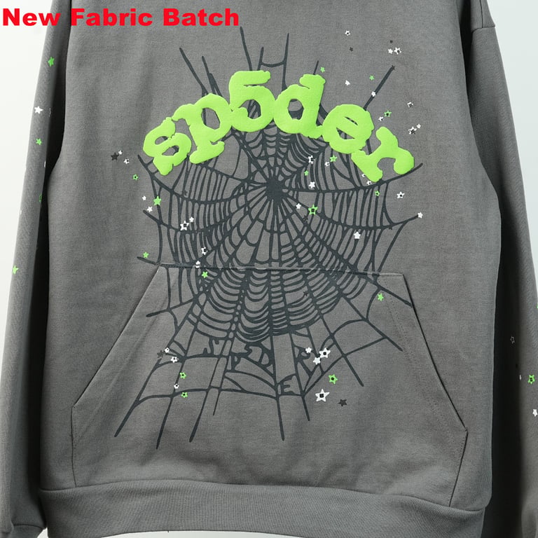 Sp5der Wait Web Hoodie Slate Grey - 58