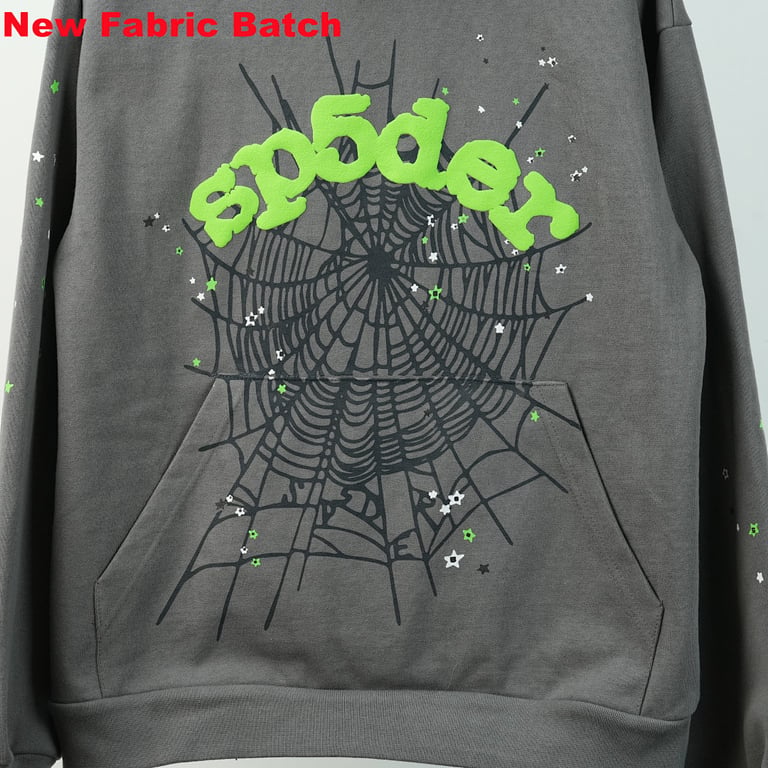 Sp5der Wait Web Hoodie Slate Grey - 59