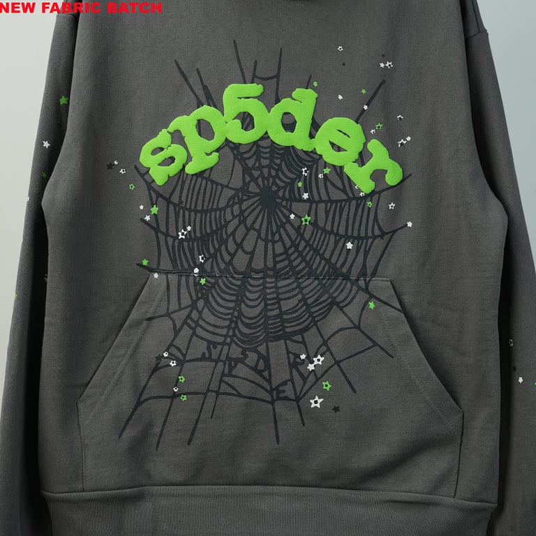 Sp5der Wait Web Hoodie Slate Grey - 7