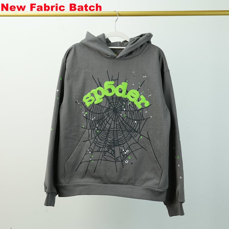 Sp5der Wait Web Hoodie Slate Grey - 60