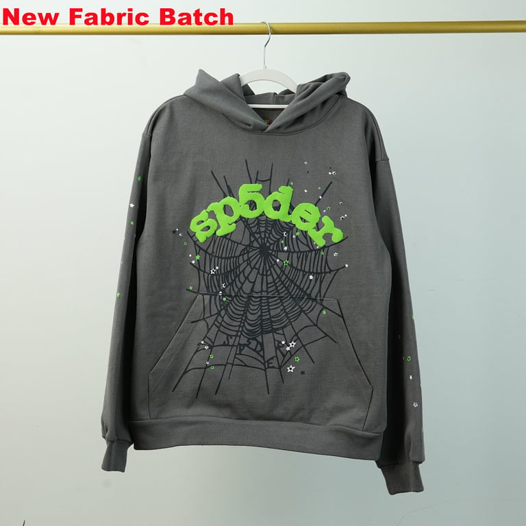 Sp5der Wait Web Hoodie Slate Grey - 61