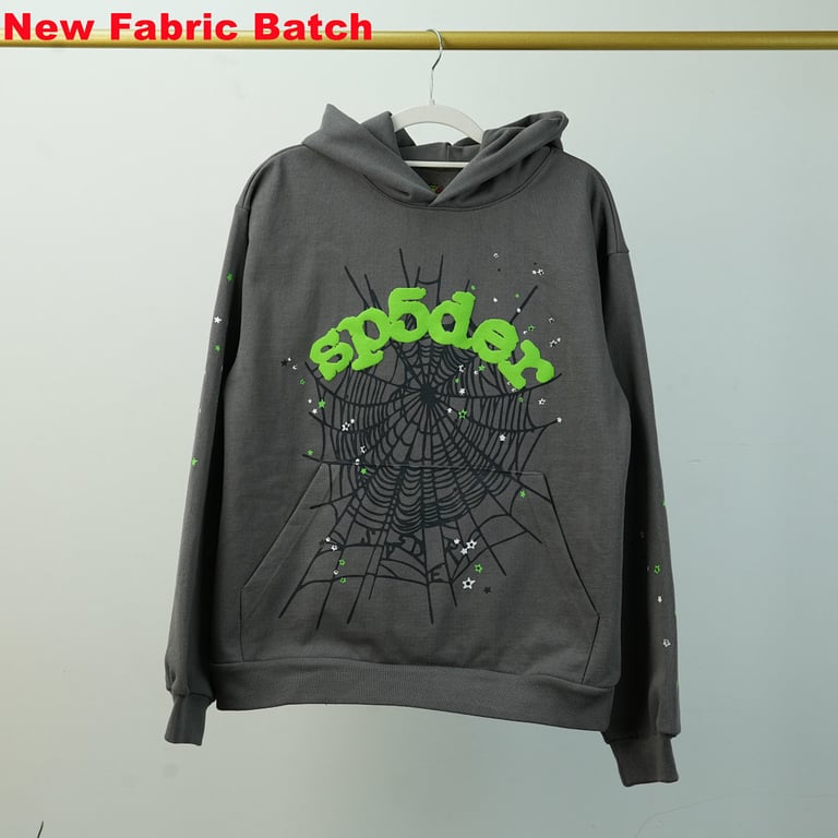 Sp5der Wait Web Hoodie Slate Grey - 62