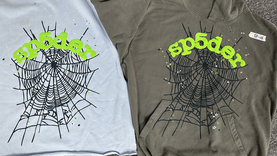 Sp5der Wait Web Hoodie Slate Grey - 64