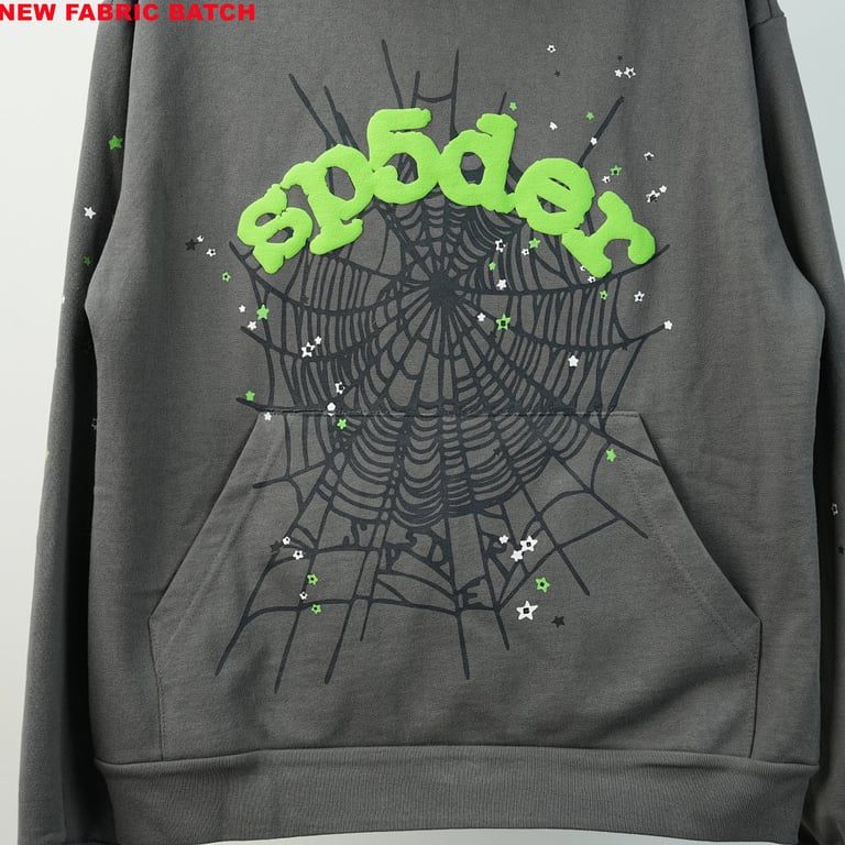 Sp5der Wait Web Hoodie Slate Grey - 9