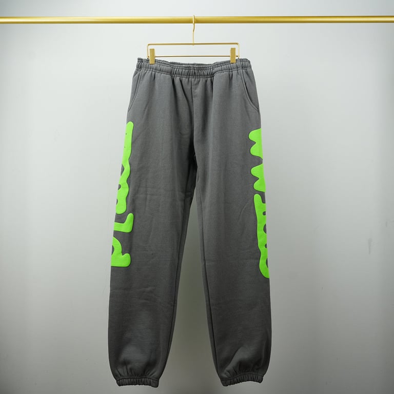 Sp5der Beluga Sweatpants Slate Grey Green - 17