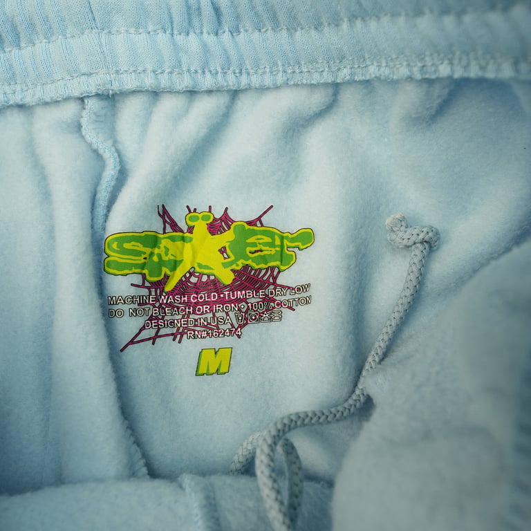 Sp5der Web Sweatpants Sky Blue - 18