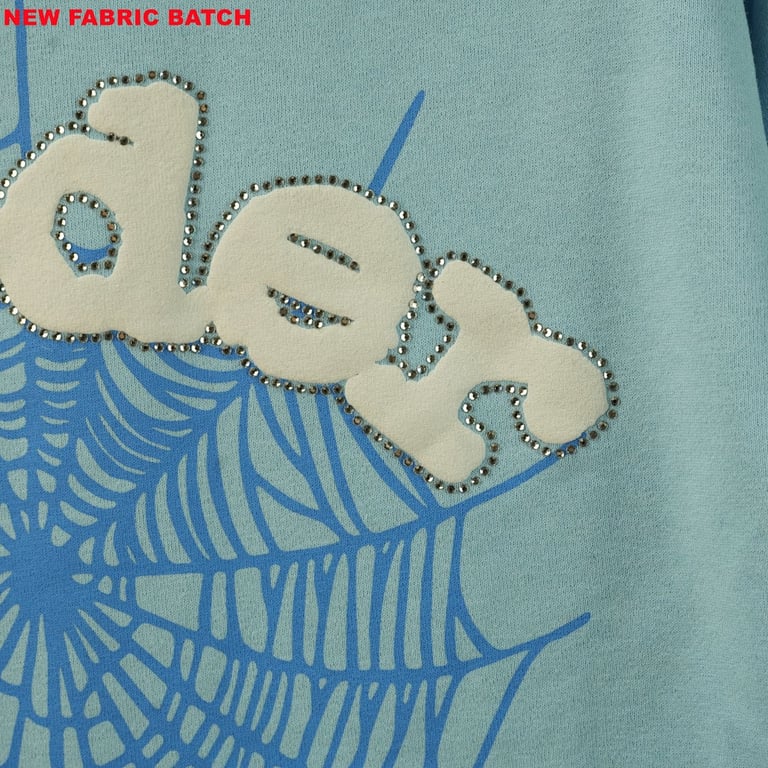 Sp5der Web Hoodie Sky Blue - 11