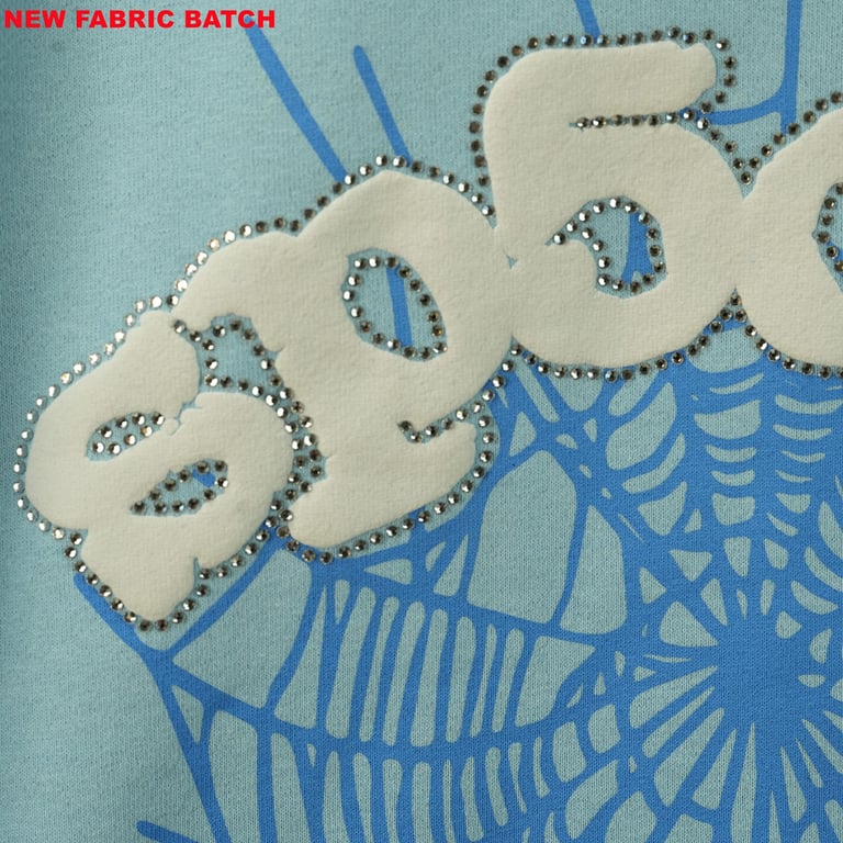 Sp5der Web Hoodie Sky Blue - 12