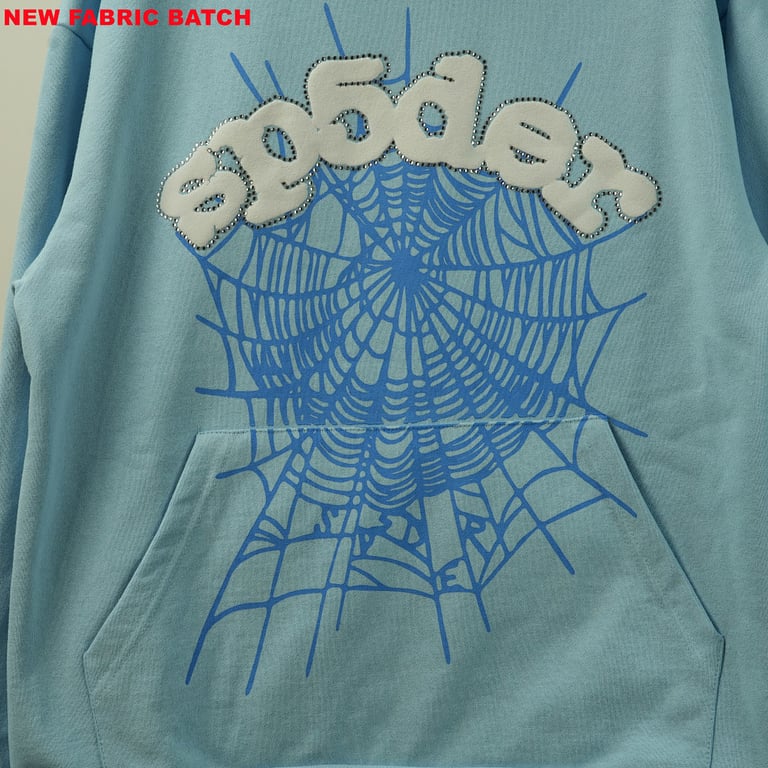 Sp5der Web Hoodie Sky Blue - 15