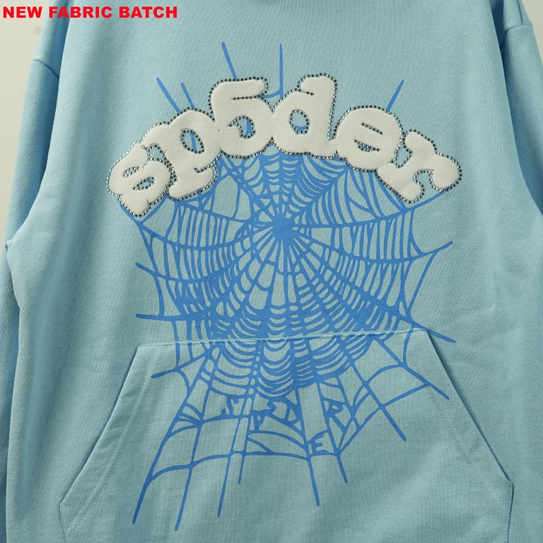 Sp5der Web Hoodie Sky Blue - 17