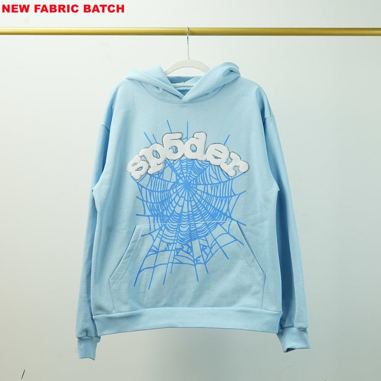 Sp5der Web Hoodie Sky Blue - 18