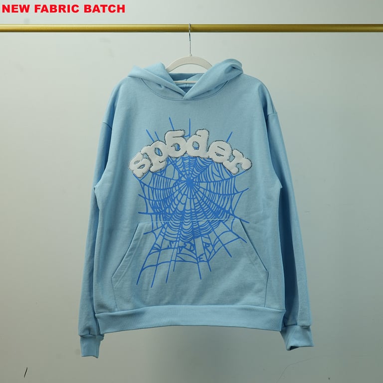 Sp5der Web Hoodie Sky Blue - 20