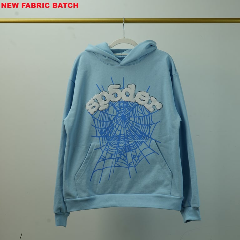 Sp5der Web Hoodie Sky Blue - 21
