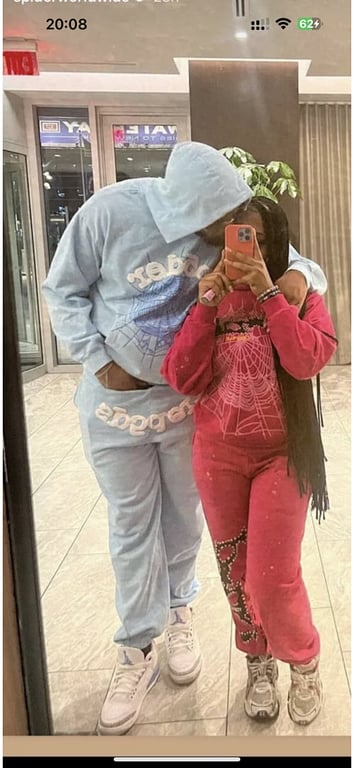 Sp5der Web Hoodie Sky Blue - 23