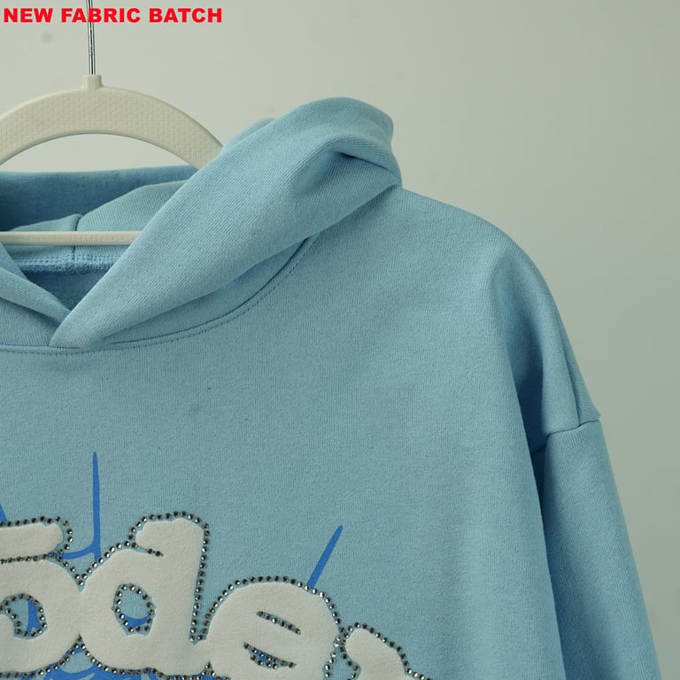 Sp5der Web Hoodie Sky Blue - 7