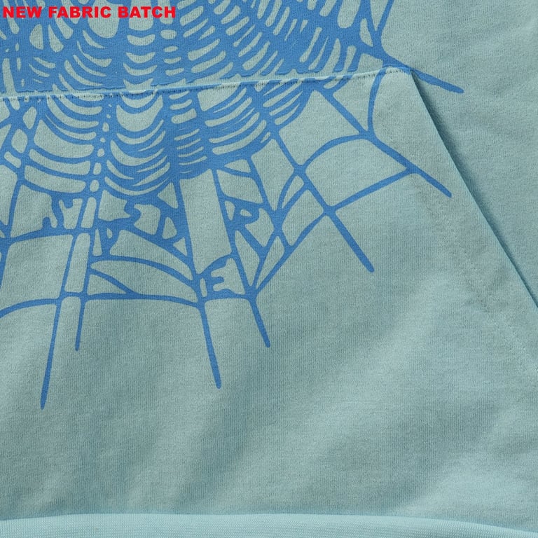 Sp5der Web Hoodie Sky Blue - 8