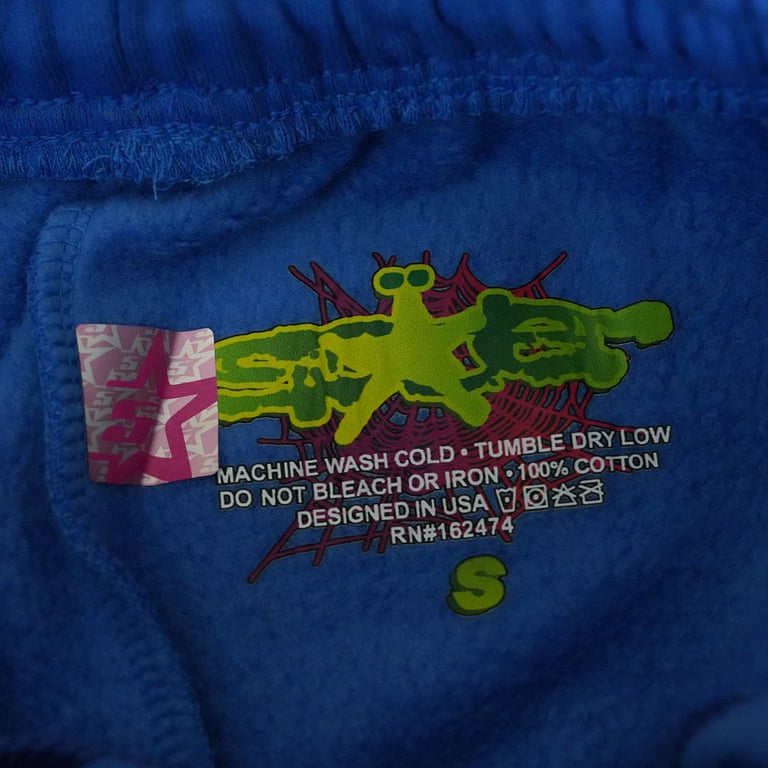 Sp5der TC Sweatpants Blue - 8