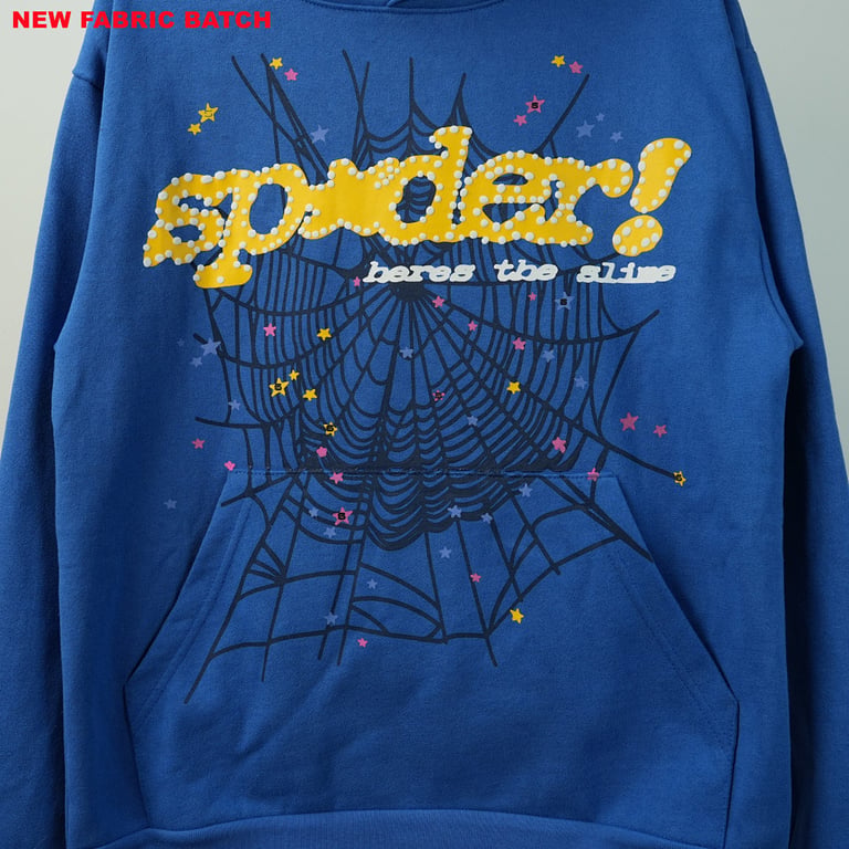 Sp5der TC Hoodie Blue - 12