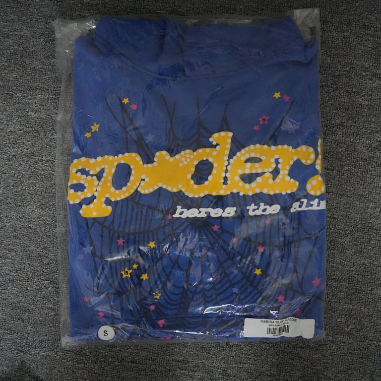 Sp5der TC Hoodie Blue - 3