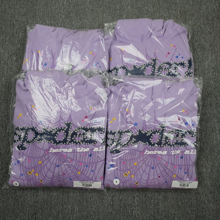 Sp5der Acai Hoodie Purple - 28